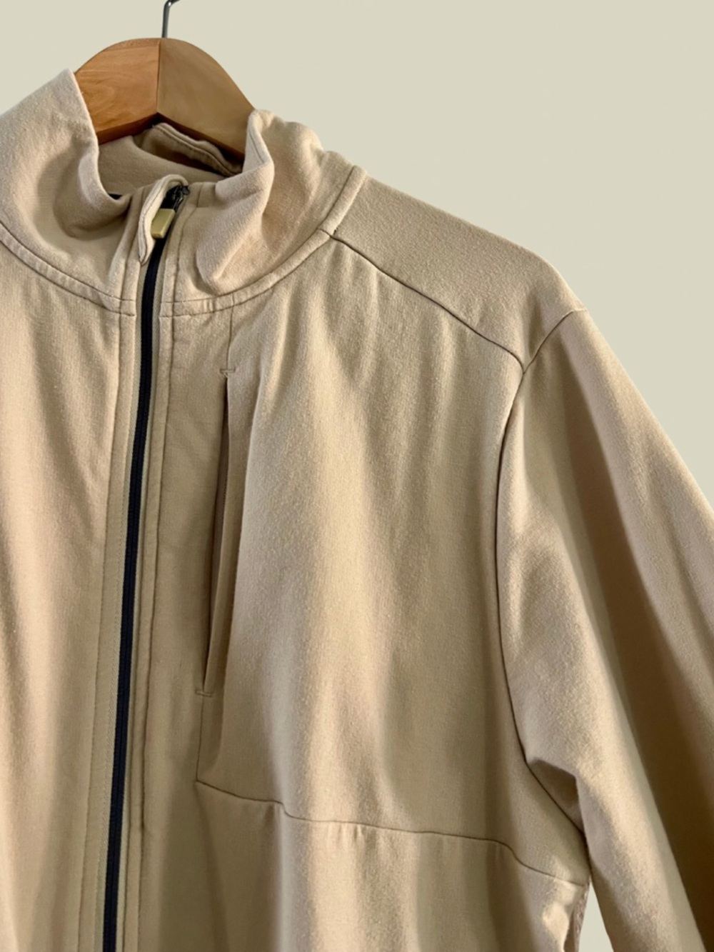 VRST Men's Lightweight Zip-Front Jacket in Tan - Picture 2 of 5